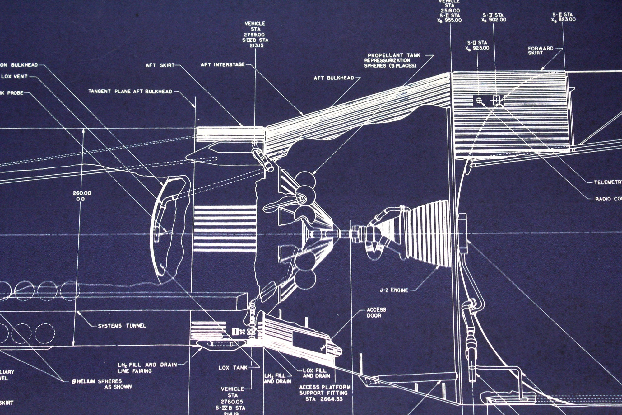 Saturn V Service Module Engine Saturn V Rocket Blueprints