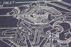 NASA Blueprints Art Collectibes and Replicas F-1 Engine Poster